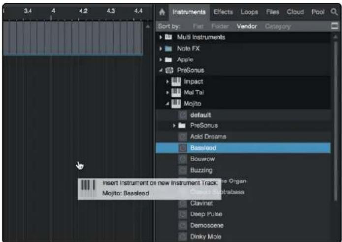 PRESONUS Revelator - Glisser-déposer d'instruments virtuels - 1