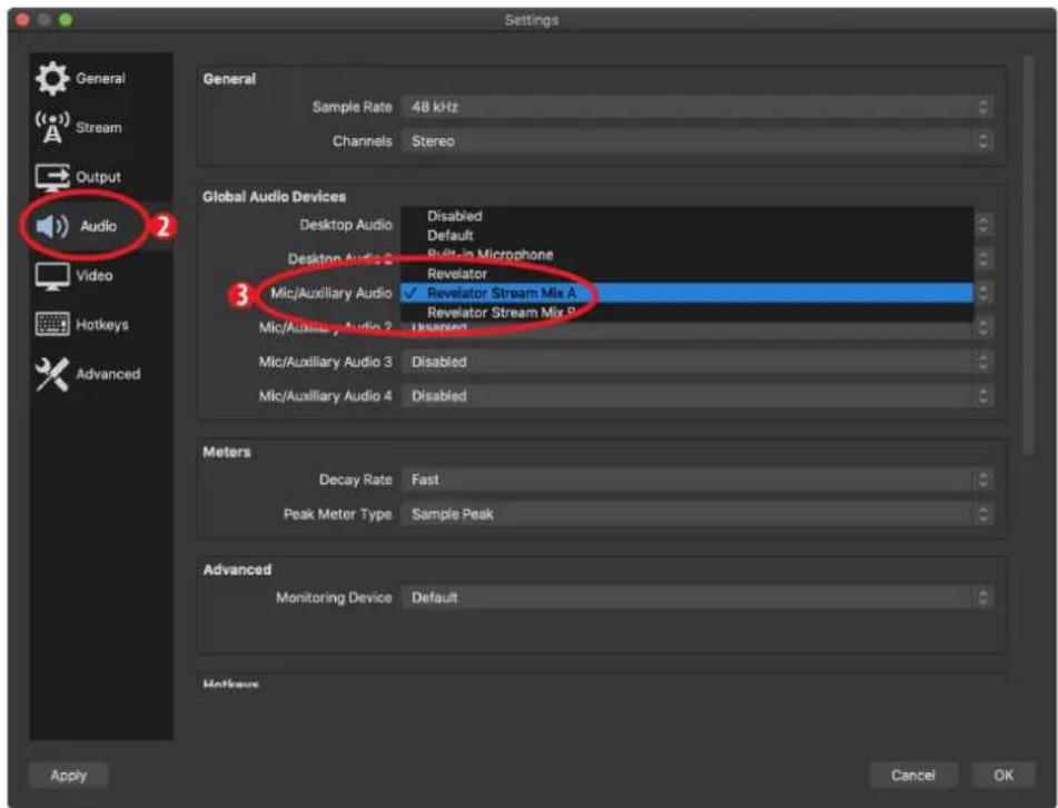 PRESONUS Revelator - Utilisation du Revelator avec OBS - 2