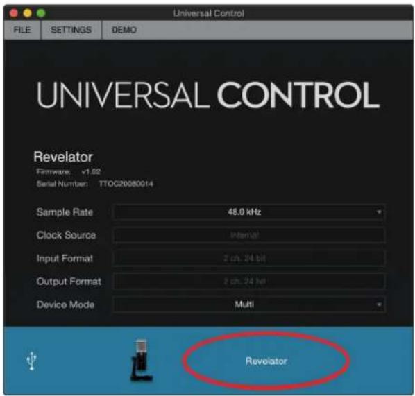 PRESONUS Revelator - Gestion des presets - 1