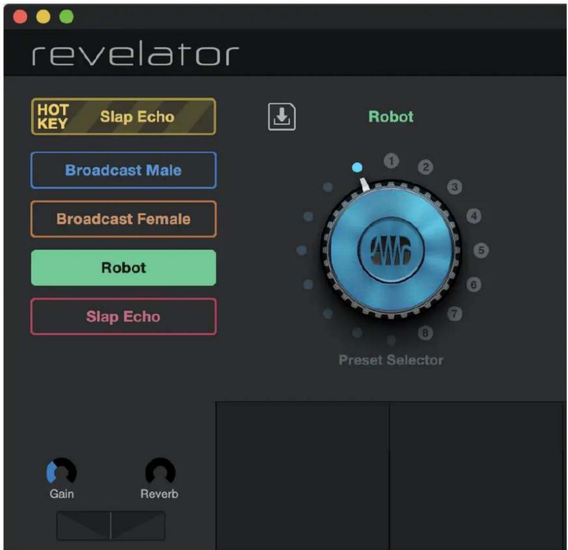 PRESONUS Revelator - Changement des mémoires associées à la touche Preset - 3