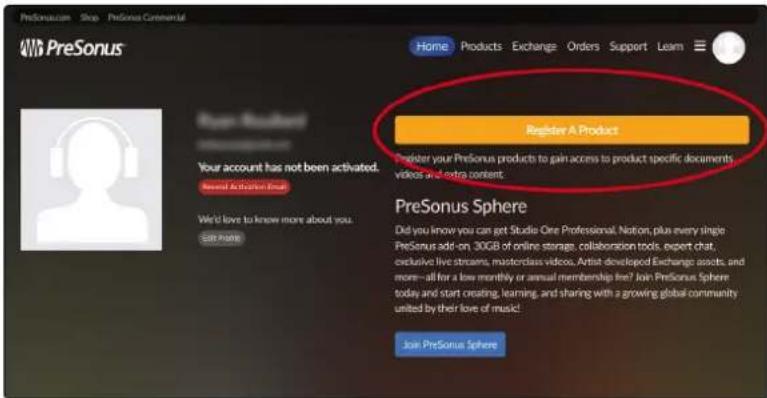 PRESONUS Revelator - Étape 1: enregistrer le Revelator - 4