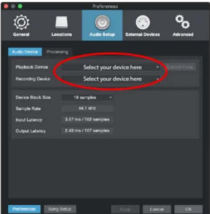 PRESONUS Revelator - Configuration des interfaces audio - 2