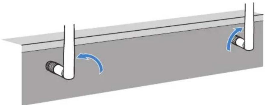 YAMAHA MusicCast Aventage RXA8A - Préparation des antennes sans fil (connexion sans fil) - 1