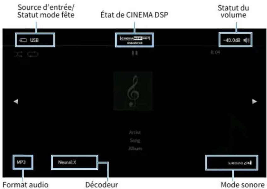 YAMAHA MusicCast Aventage RXA8A - Menu d'option - 1