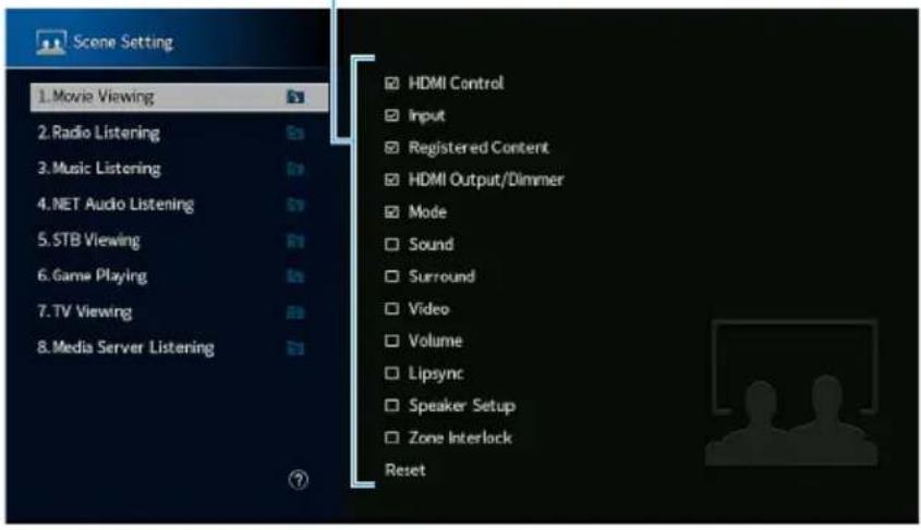 YAMAHA MusicCast Aventage RXA8A - Menu de configuration - 1