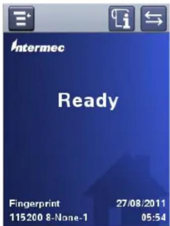 Intermec PM43 - About the Ready Screen - 1