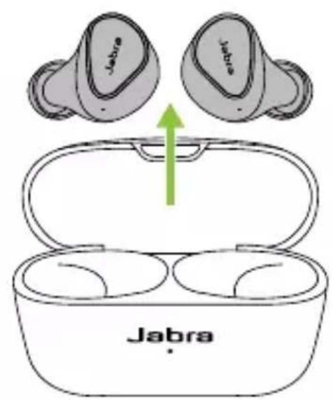 JABRA Elite 3 - Allumer/éteindre les écouteurs-boutons - 2
