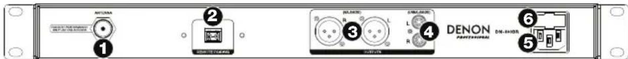 DENON DN300BR - Pannello posteriore - 1