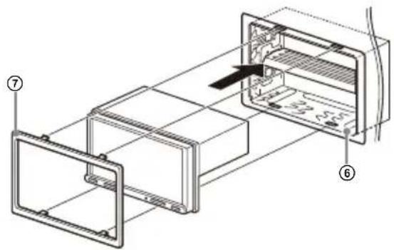 SONY XAVAX3250 - Het toestel in het dashboard monteren - 2