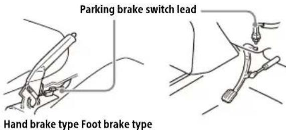 SONY XAVAX3250 - To the parking brake switch lead - 1