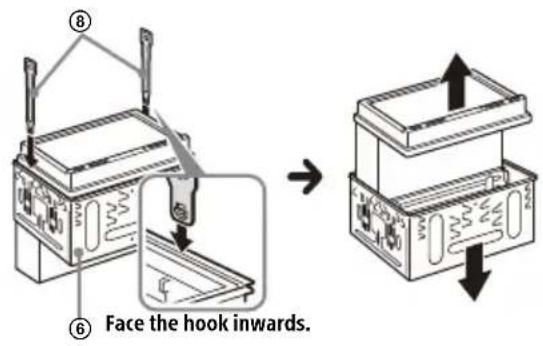 SONY XAVAX3250 - Removing the mounting sleeve - 1