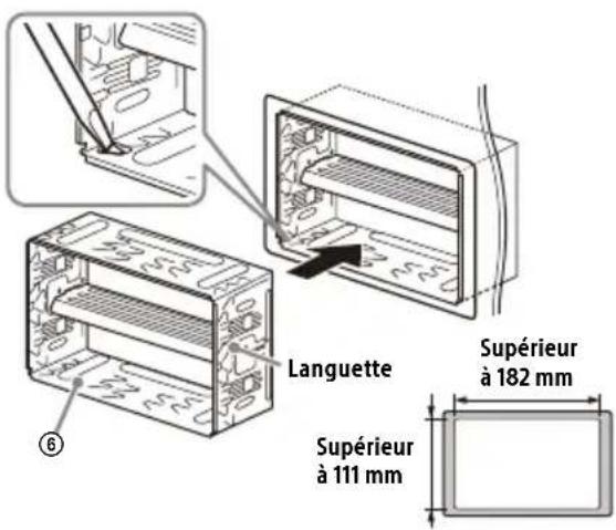 SONY XAVAX3250 - Montage de l'appareil dans le tableau de bord - 1