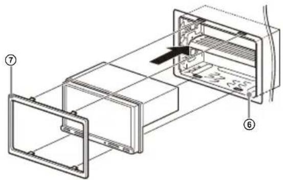 SONY XAVAX3250 - Mounting the unit in the dashboard - 2