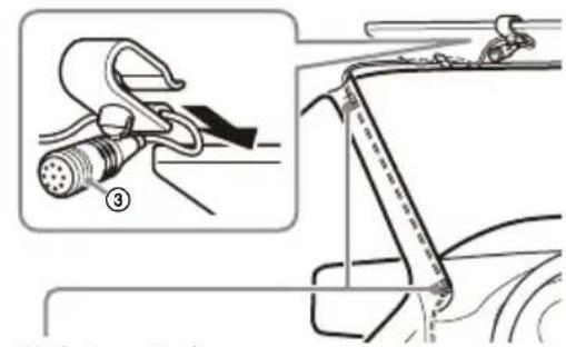 SONY XAVAX3250 - Installing the microphone - 1
