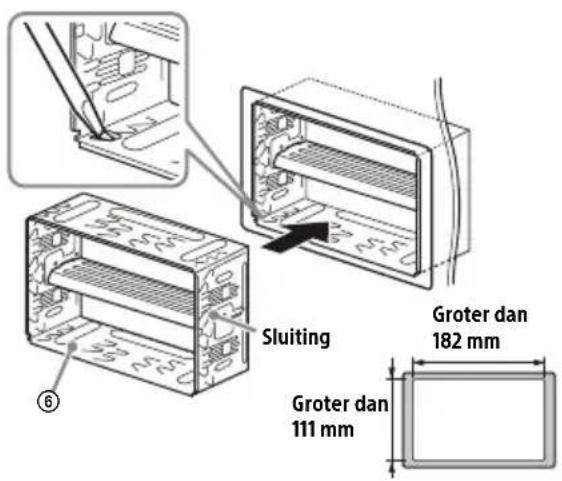 SONY XAVAX3250 - Het toestel in het dashboard monteren - 1