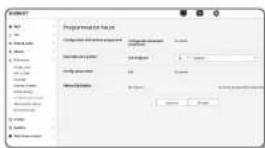 Wisenet XND8080R - Programmation heute - 1
