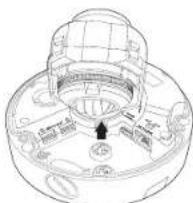 Wisenet XND8080R - Connexion de l'alarme et du cable audio - 1