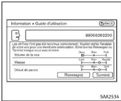 INFINITI Q70n (2014) - Explicationsrelativesaufoniumnement dusystemedereconnaissancevocale INFINITI - 1