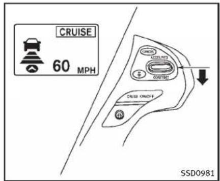 INFINITI Q70n (2014) - Utilisationdumodecontroleddistanced'unvehiculeal'autre - 1