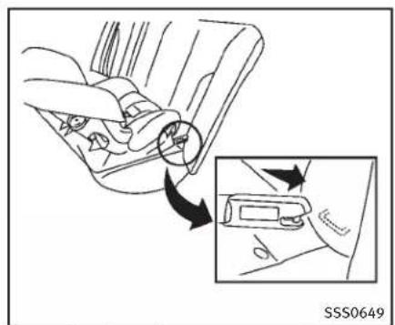 INFINITI Q70n (2014) - INSTALLATIOND'UNDISPOSITIFDETENUEPOURENFANTSORIENTE VERSL'ARRIÈREAVECSYSTEM LATCH - 2