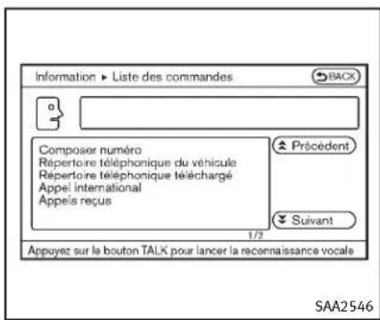 INFINITI Q70n (2014) - Afficherlalistedescommandes - 3