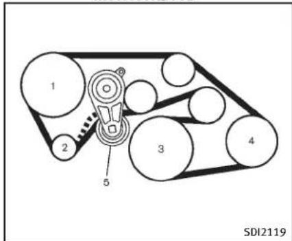 INFINITI Q70n (2014) - COURROIESD'ENTRAJINEMENT - 2