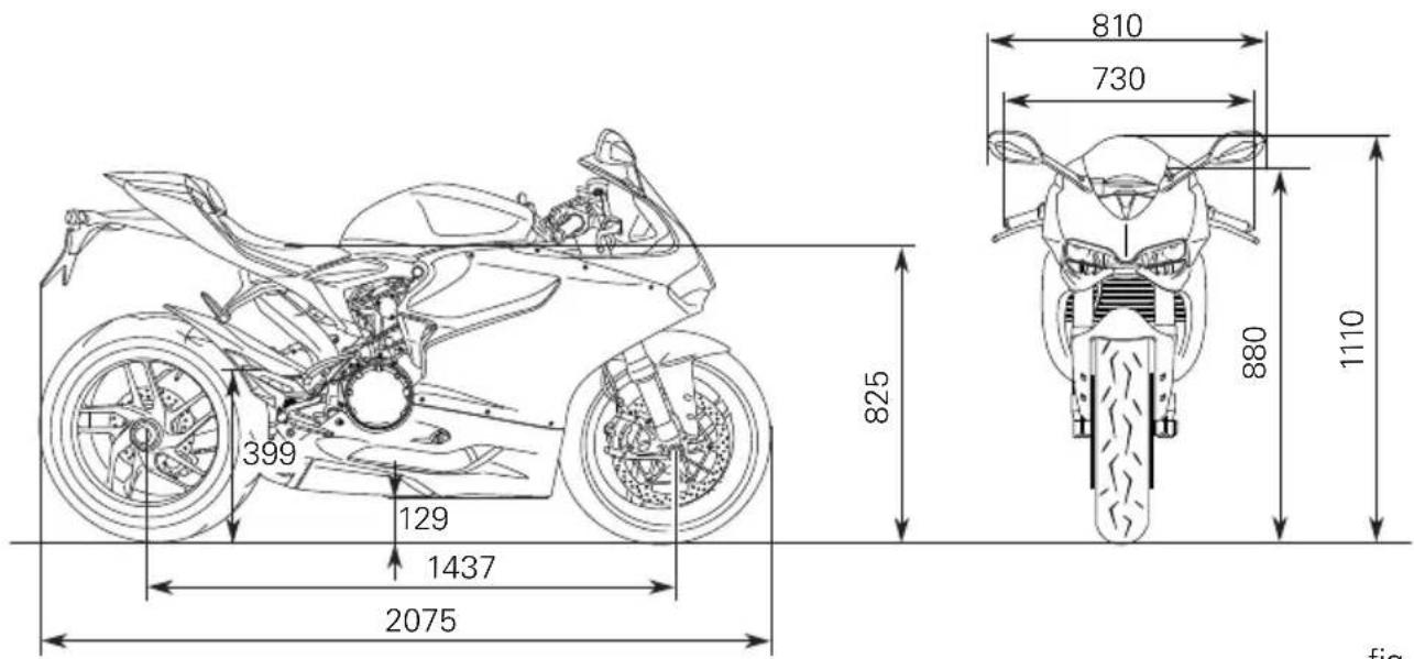 DUCATI 1199 Panigale S (2012) - Caractéristiques techniques - 1