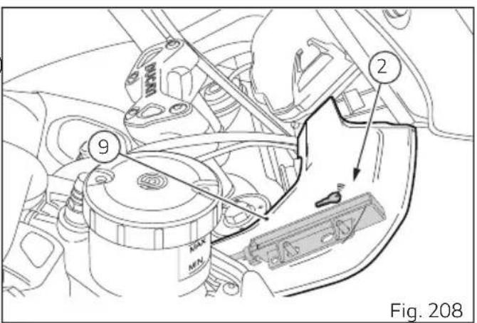 DUCATI Multistrada 950 S (2019) - Conditions affectant le fonctionnement correct du système « Hands Free » - 2