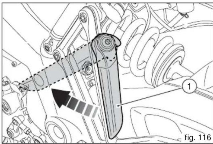 DUCATI Multistrada 1200 S Touring (2011) - Poignée de levage motorcycle (fig. 116) - 1