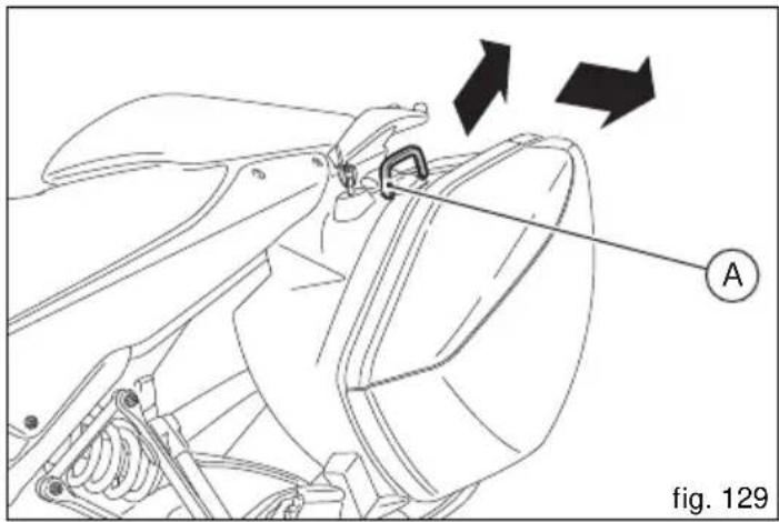 DUCATI Multistrada 1200 S Touring (2011) - Dépose (fig. 129) - 1