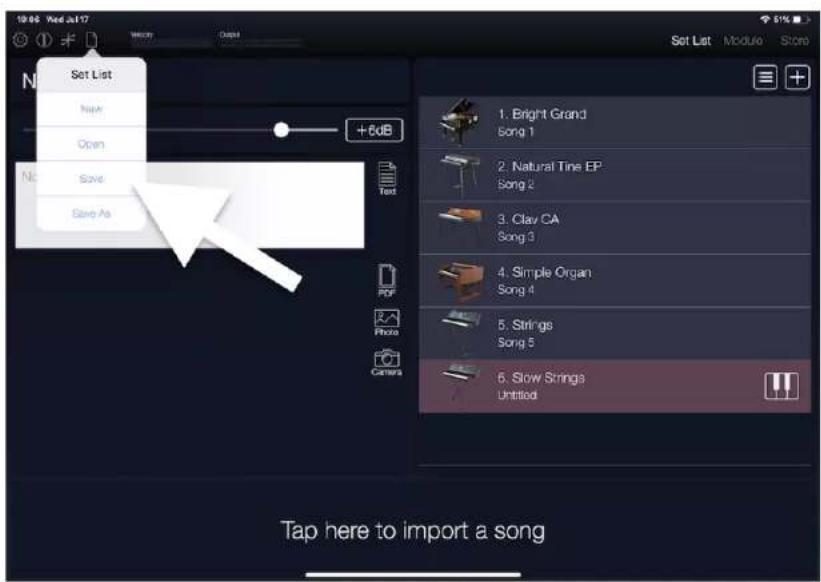 KORG Module - リストにプログラムを登録する - 5