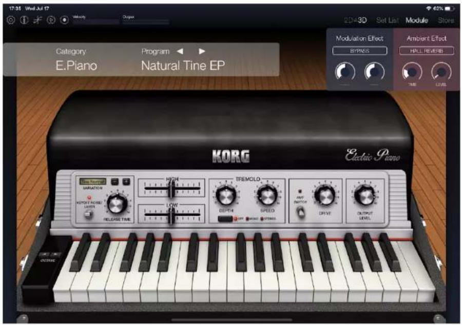 KORG Module - プログラムを選択する - 1