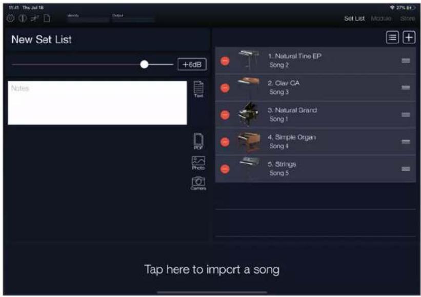 KORG Module - リストを編集する - 3