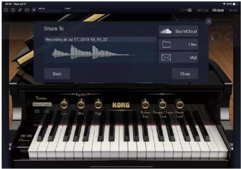 KORG Module - 演奏を録音する - 3