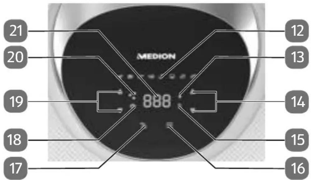 MEDION MD 19279 - Comandi/display - 1