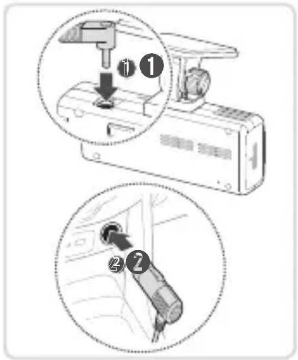 ALPINE RVCC310 - Connecting and arranging the power cable - 1