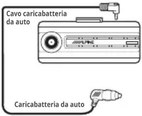 ALPINE RVCC310 - Schema di collegamento caricabatteria da auto - 1