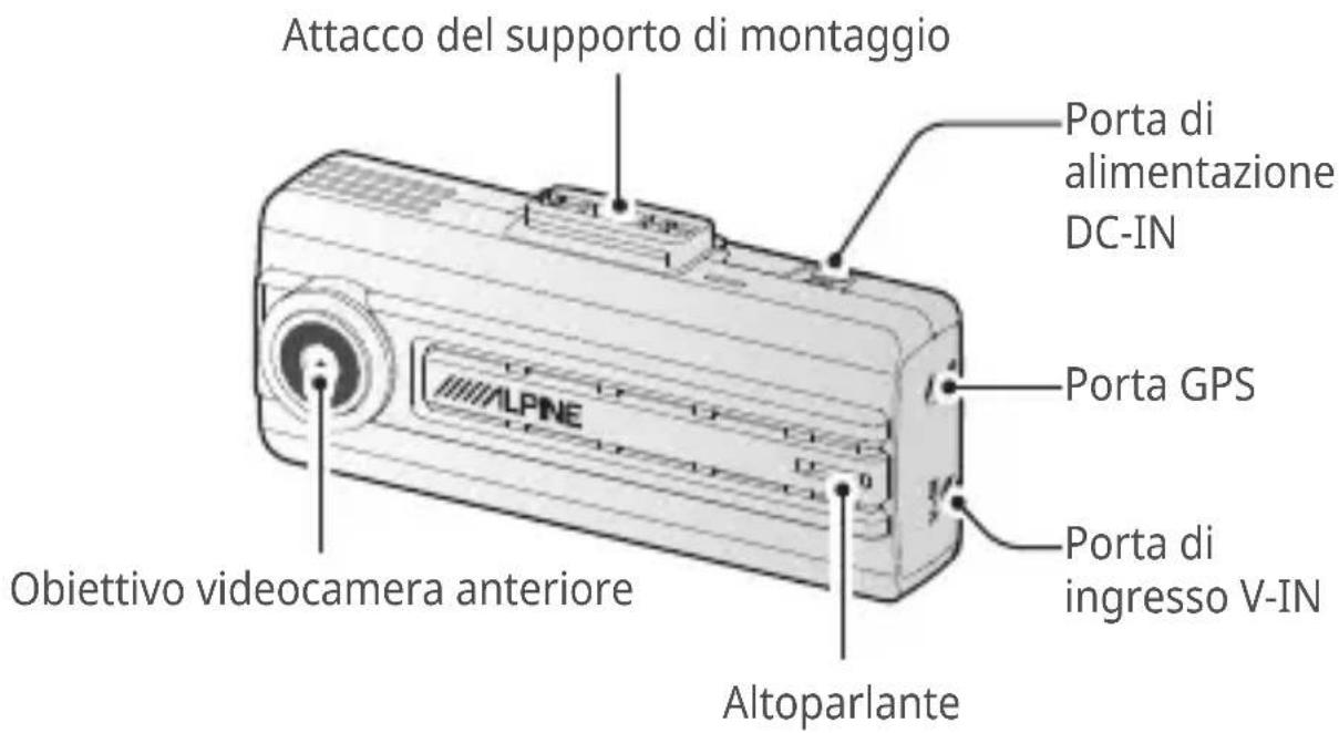 ALPINE RVCC310 - Videocamera anteriore (unità principale) - vista anteriore - 1