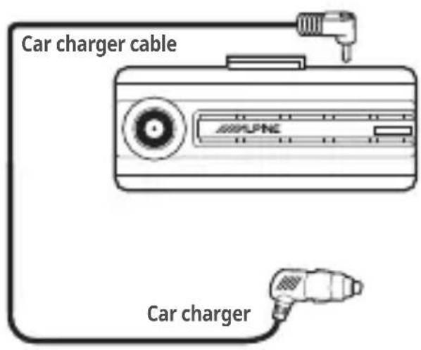 ALPINE RVCC310 - Car charger connection diagram - 1