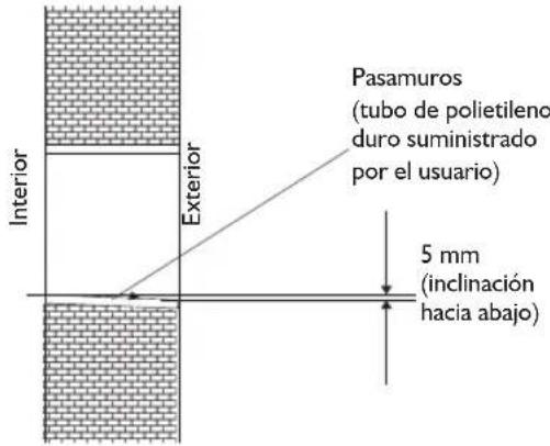 WHIRLPOOL FM12IDUWA2 - Perforación de un orificio para la tuberia - 1