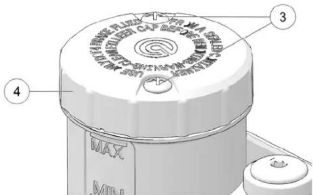 Indian FTR 1200 S (2019) - IINNSSPPEECCTTIIOONN DDUU LLIQQUUIDDEE DDE EeERREIGNN1AAVVAANNTeservoir ④ - 2