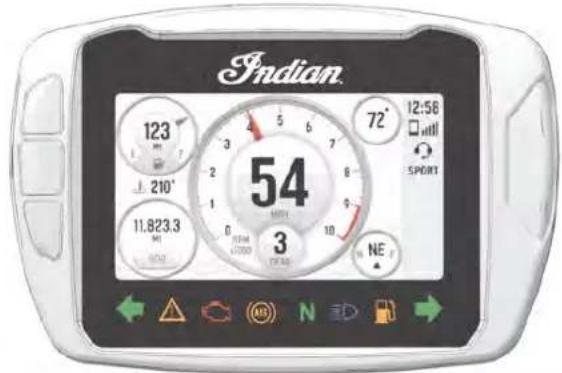 Indian FTR 1200 S (2019) - ÉECCRRAANN DD'AAFFFIICCHHAAGGEE RRII (CCAASS ÉECCHHEEAANNTT)) - 1