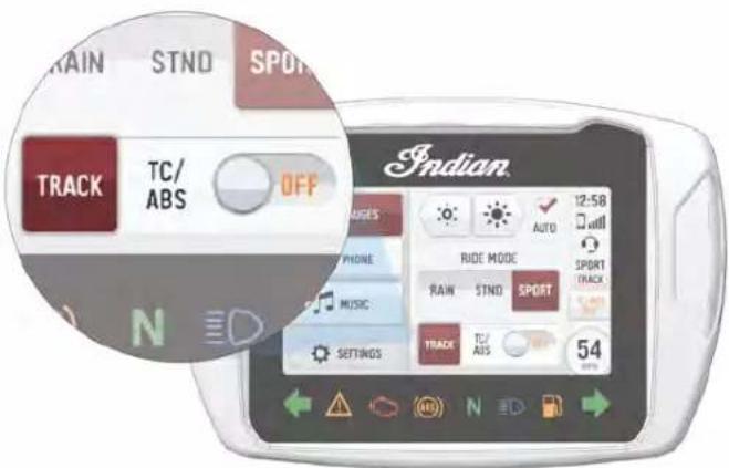 Indian FTR 1200 S (2019) - SYSTEME DE CONTROLLE DE STABILITE/ DE FREINAGE ANTIBLOCAGE (ABS) - 1