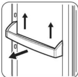 ZANUSSI ZRA440CW - Emplacement des balconnets de la porte - 1