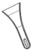INDESIT I55ZM 1110 W 1 UK - Raschietto in plastica - 1