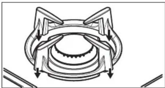 ZANUSSI ZGO68410BA - RETRAIT ET INSTALLATION DES SUPPORTS DE CASSEROLE - 1