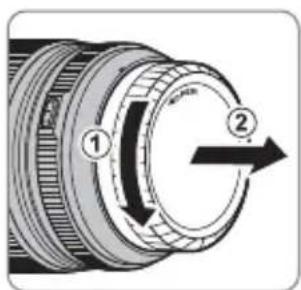 FUJIFILM XF 18mm f1.4 LM WR - Abnehmen der Objektivdeckel - 2