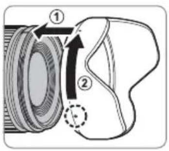 FUJIFILM XF 18mm f1.4 LM WR - Attaching the Hood - 1