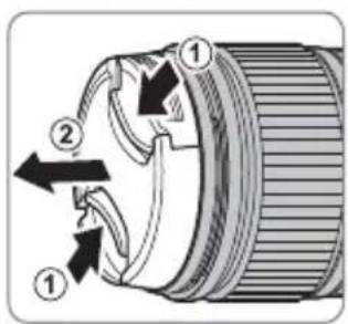 FUJIFILM XF 18mm f1.4 LM WR - Abnehmen der Objektivdeckel - 1