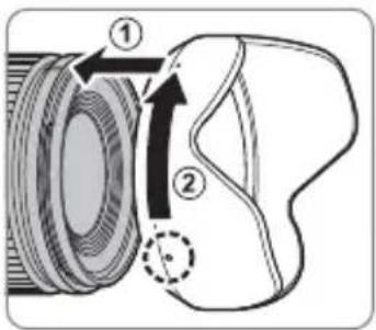 FUJIFILM XF 18mm f1.4 LM WR - Montera motljusskyddet - 1